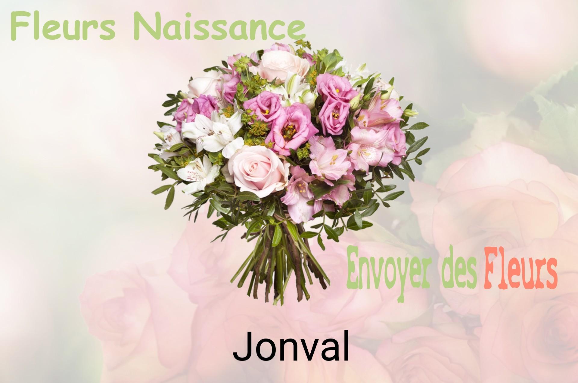 Bouquet de fleurs de naissance livré à Jonval